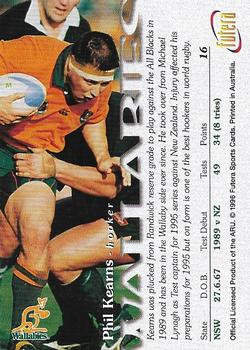 1996 Futera Rugby Union #16 Phil Kearns Back